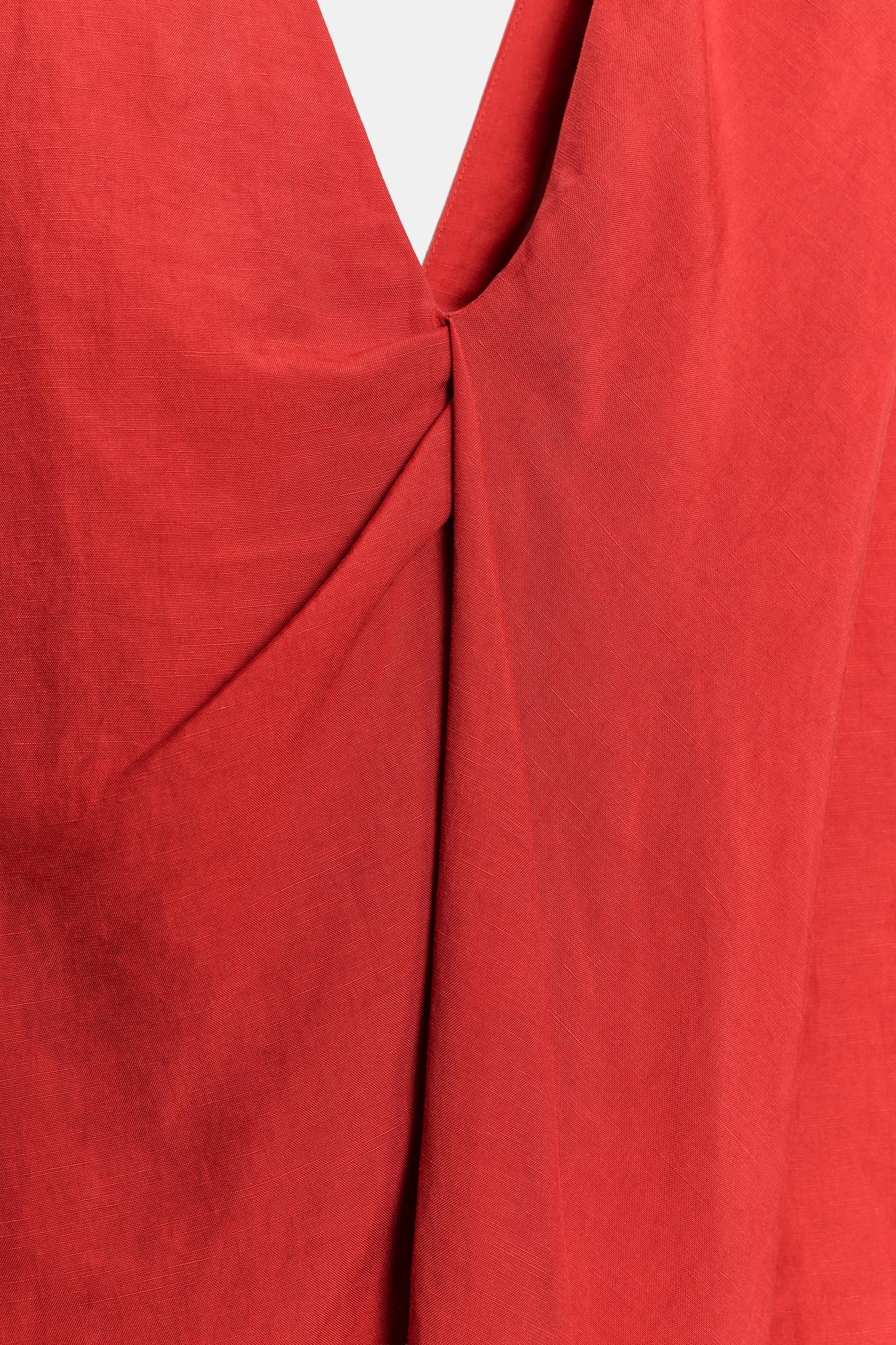 ZW COLLECTION GATHERED MIDI DRESS